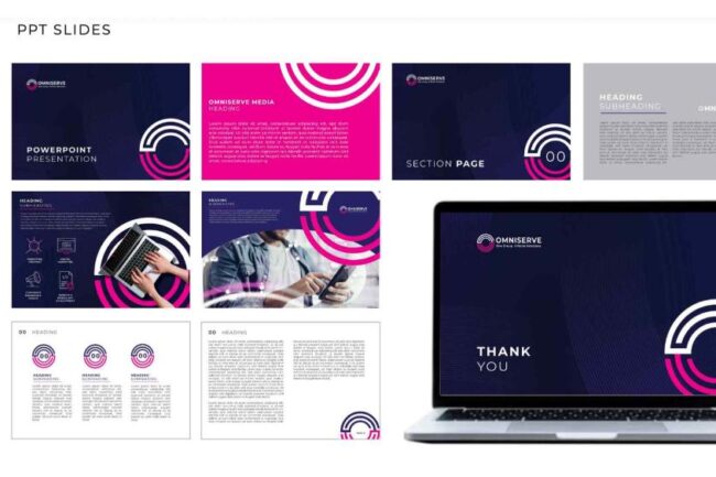 Omniserve Holdings UAE brand identity design project by Anything Marketing